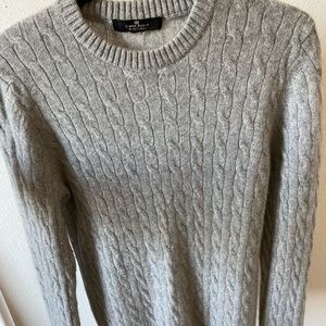 Daniel Bishop Cashmere cable knit sweater